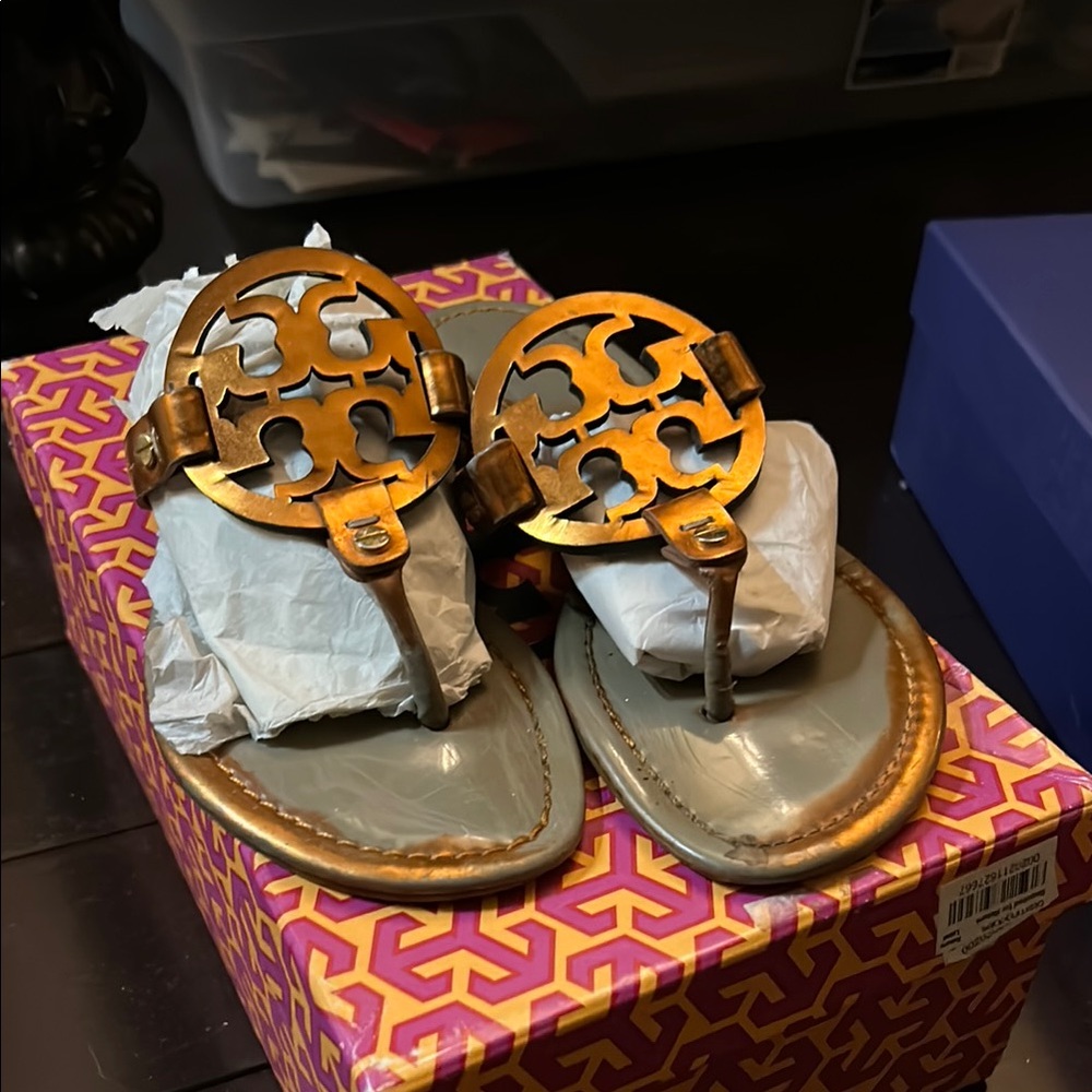 Tory Burch Burnt Gold  Sandals